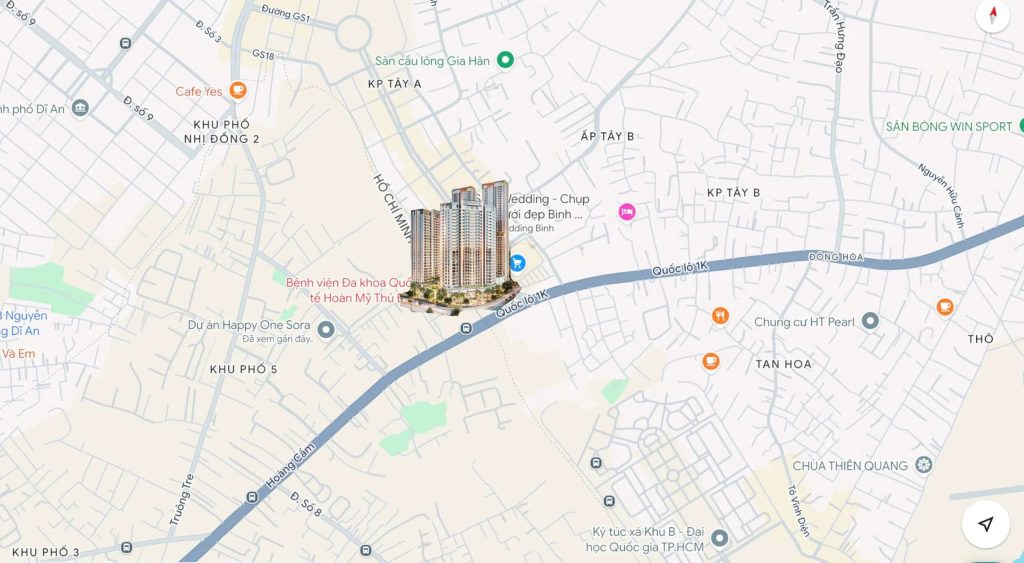 Vị trí kết nối tiện ích G Skyline Homes